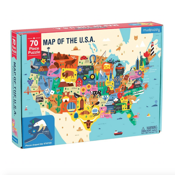 Map of the United States 70 Piece Puzzle | Heart of the Home LV