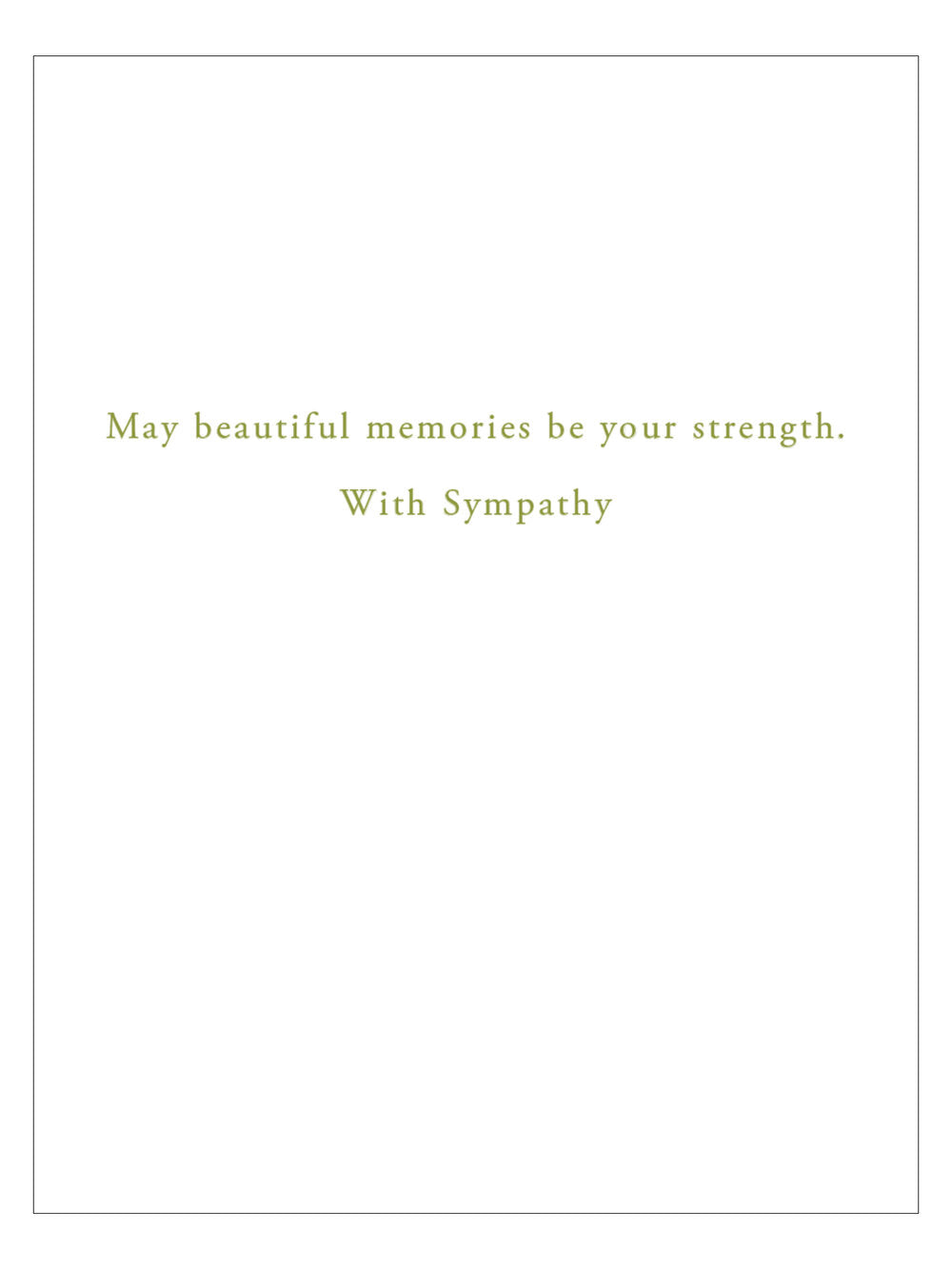 Wildflowers Sympathy Card - Heart of the Home PA