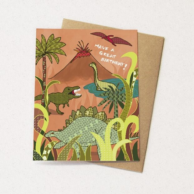 Dinosaur Birthday Card - Heart of the Home PA