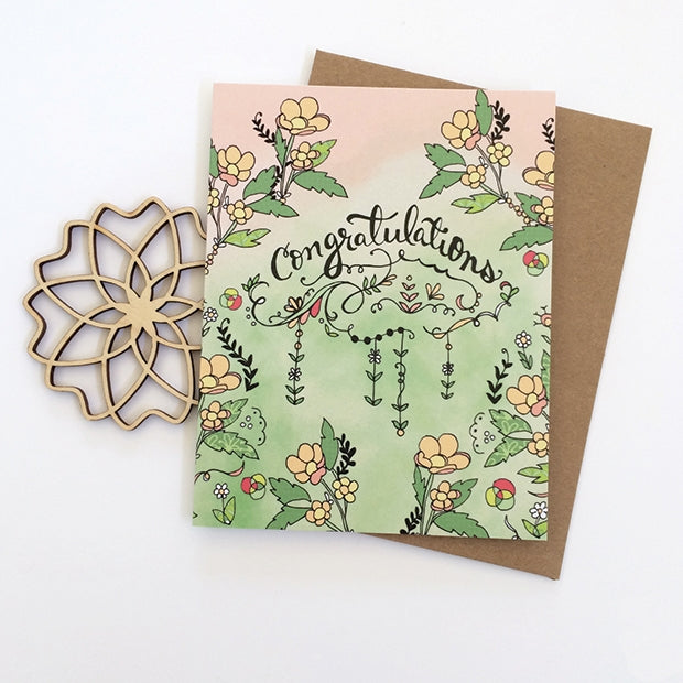 Congratulations Buttercup Card - Heart of the Home PA