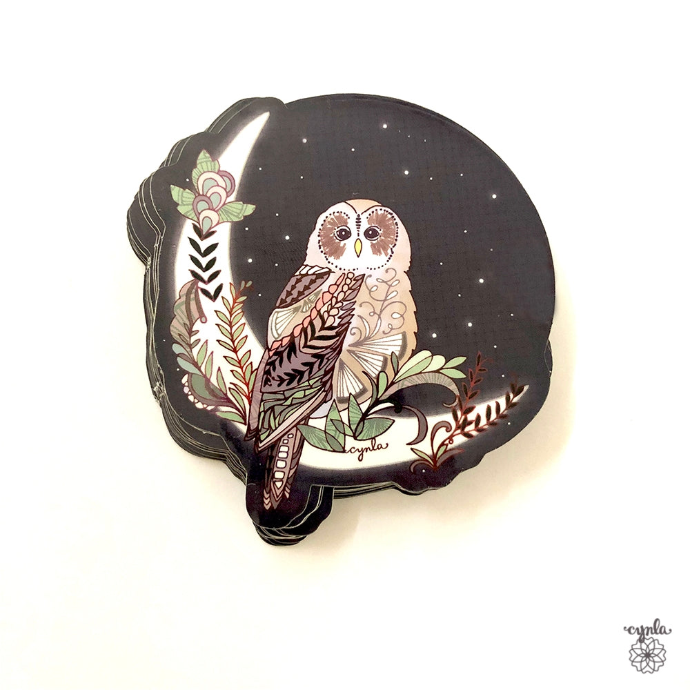Moon Owl Sticker - Heart of the Home PA