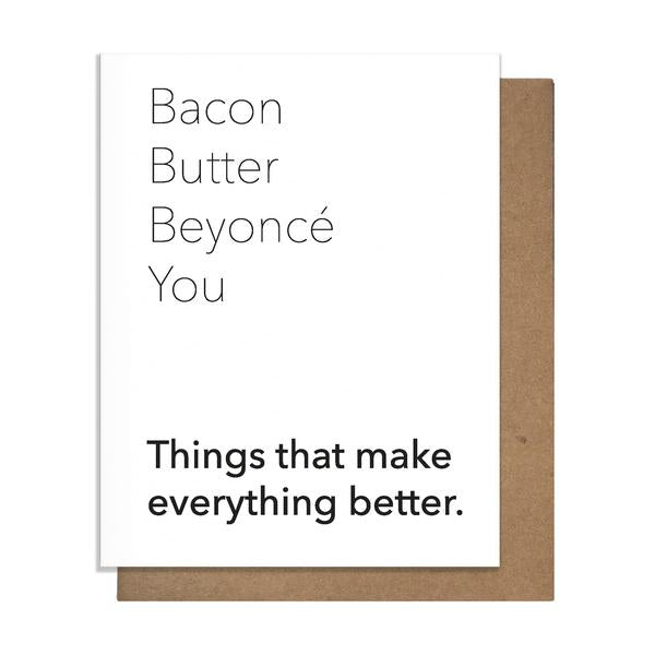 Bacon Butter Bey Greeting Card - Heart of the Home PA