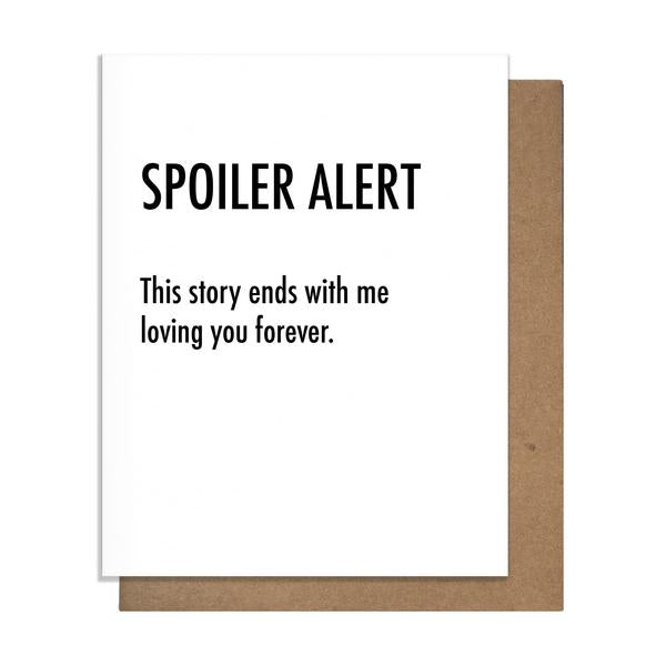 Spoiler Alert Love Story Card - Heart of the Home PA