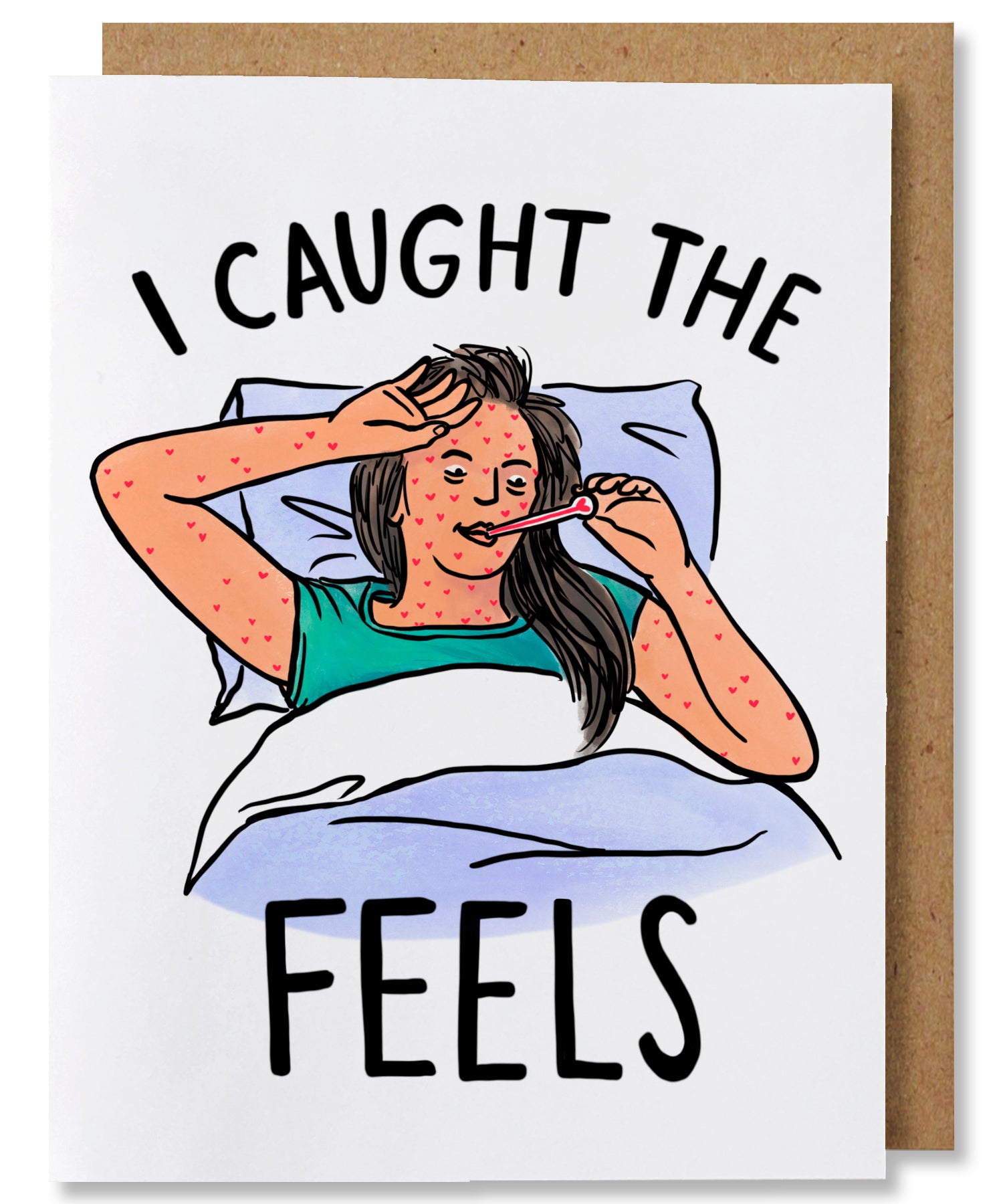 I Caught the Feels Greeting Card - Heart of the Home PA