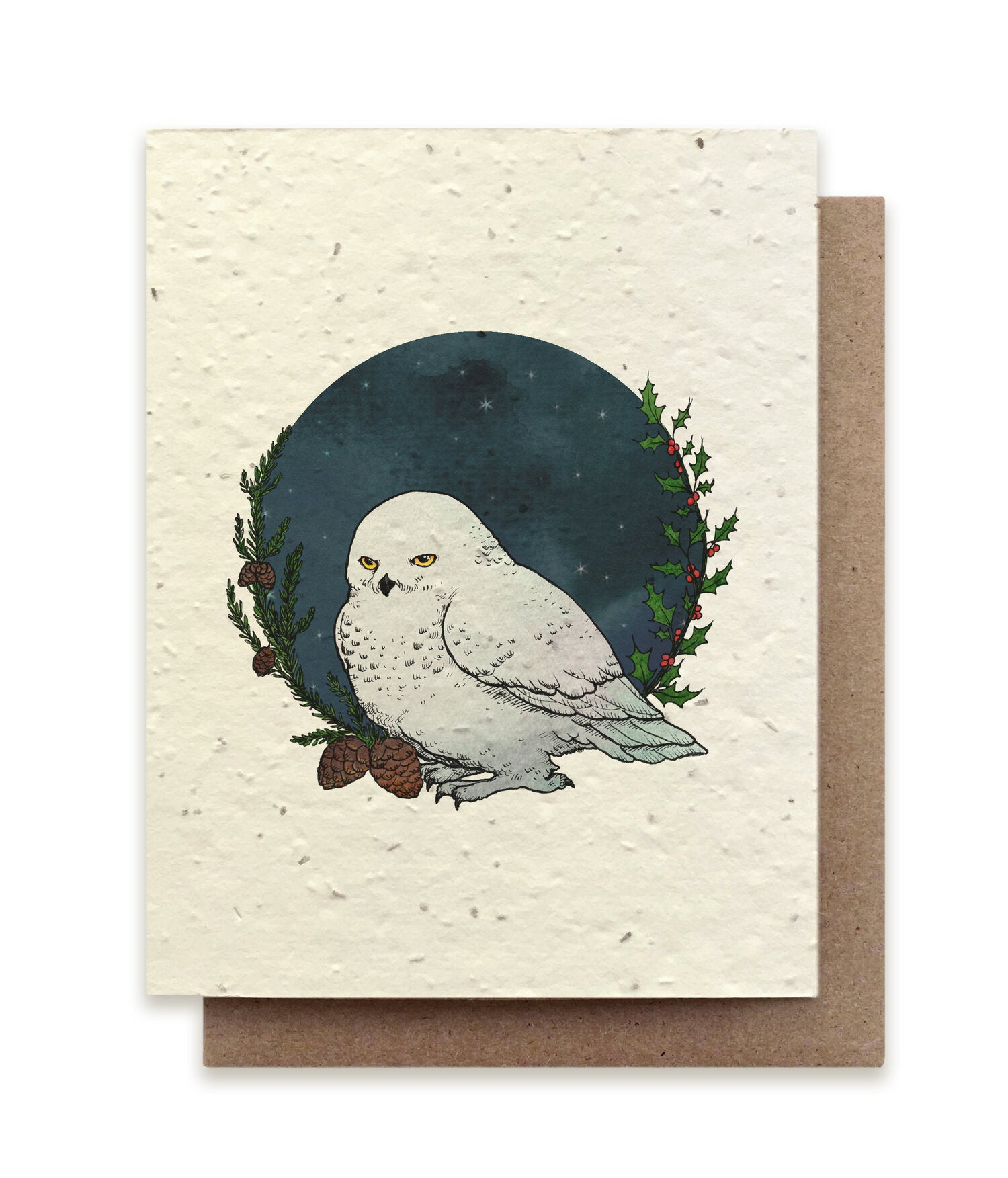 Winter Snowy Owl Card - Heart of the Home PA