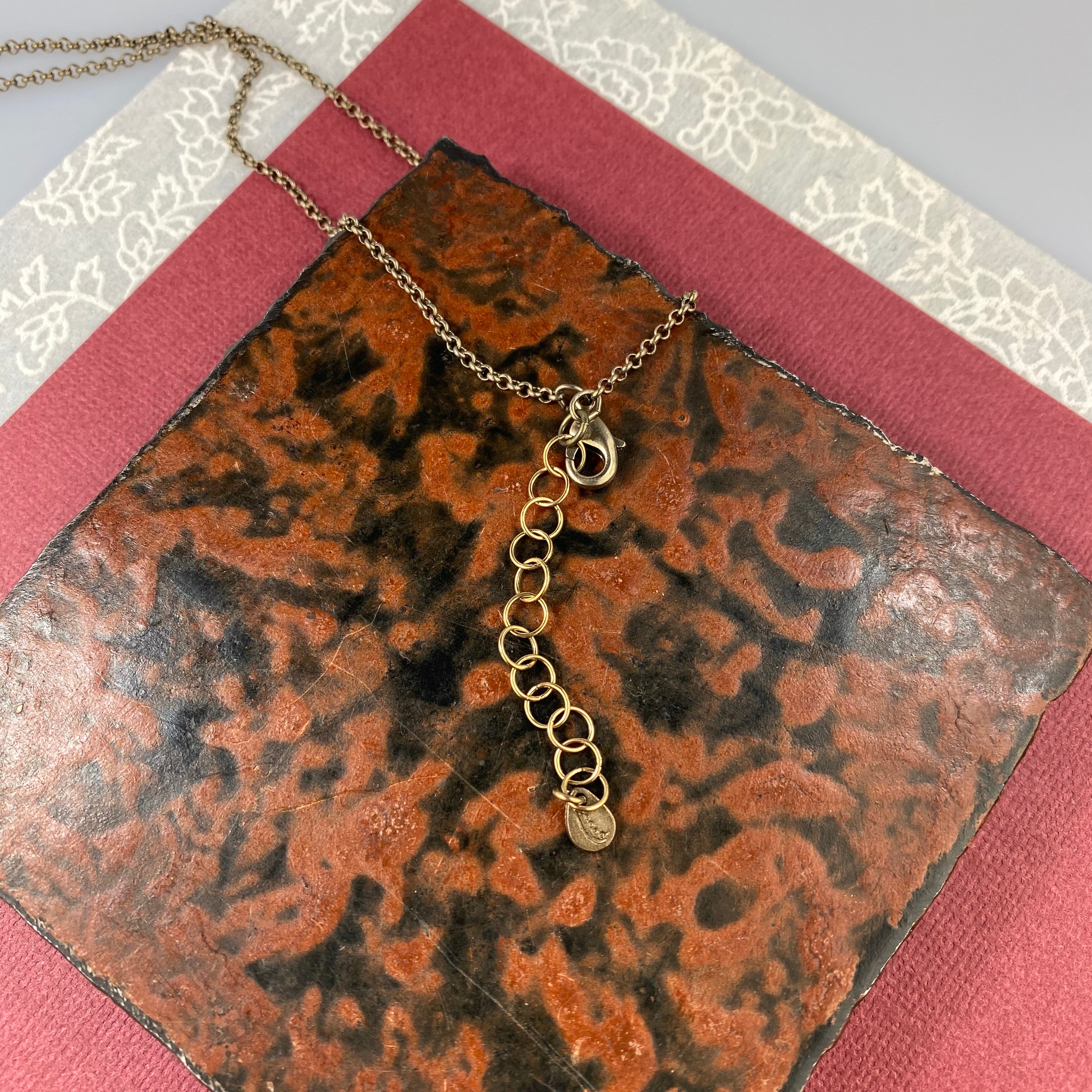 Ginkgo Petite Triple Leaves Pendant - Heart of the Home PA