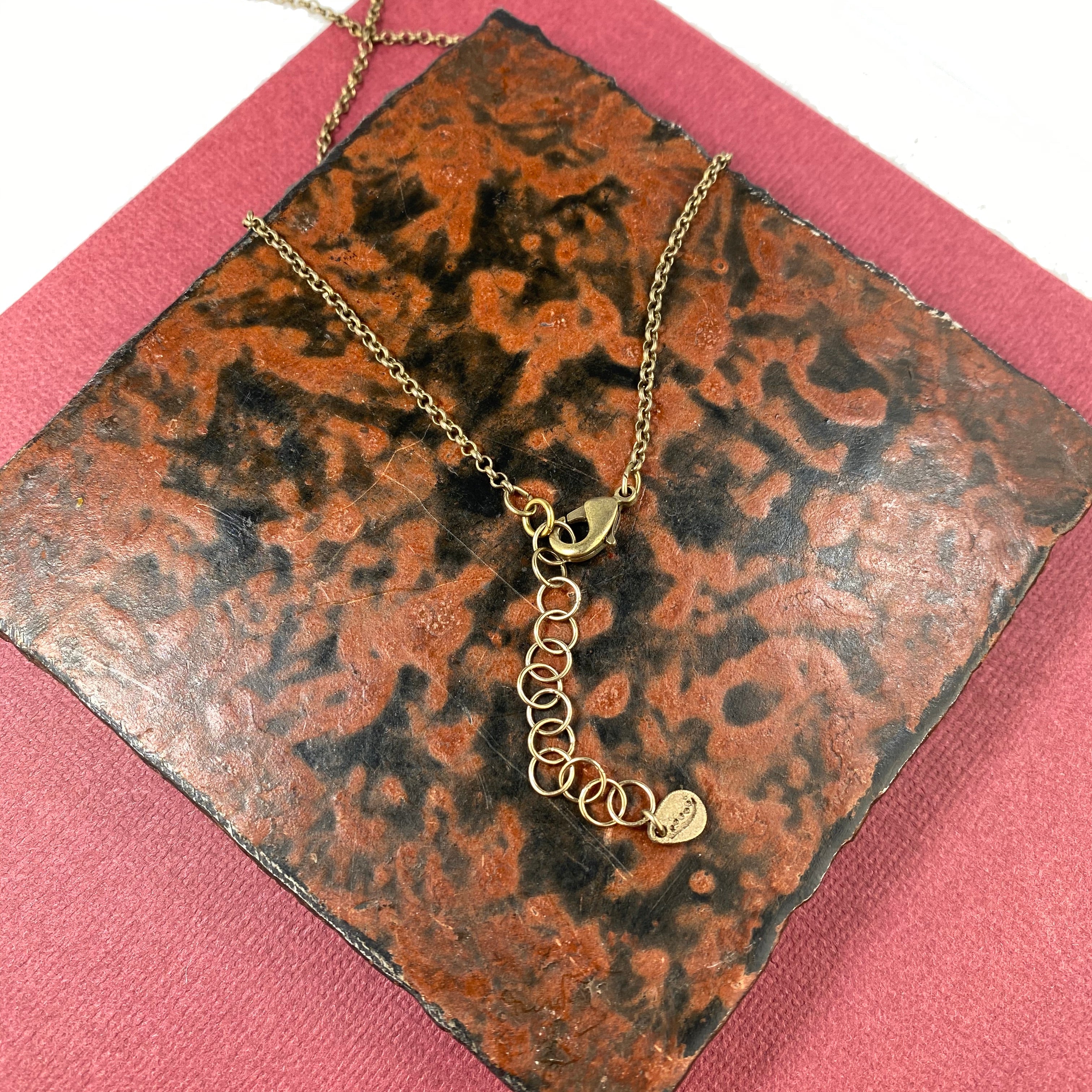 Ginkgo Large Triple Leaves Pendant - Heart of the Home PA