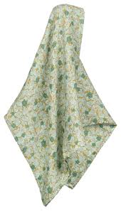 Organic Cotton Muslin Swaddle Blanket in Blue Floral - Heart of the Home PA