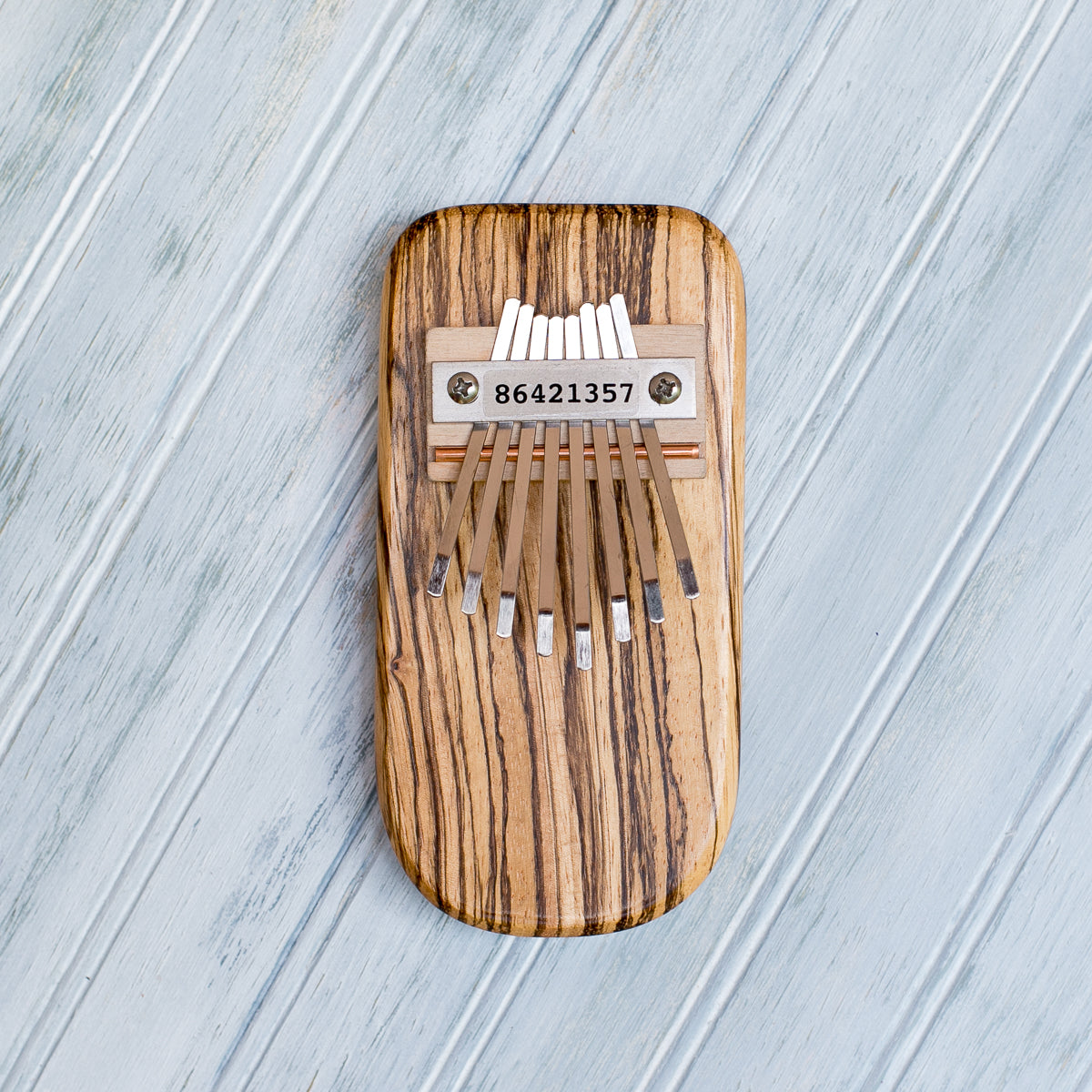 Zebrawood Thumb Piano - Heart of the Home PA