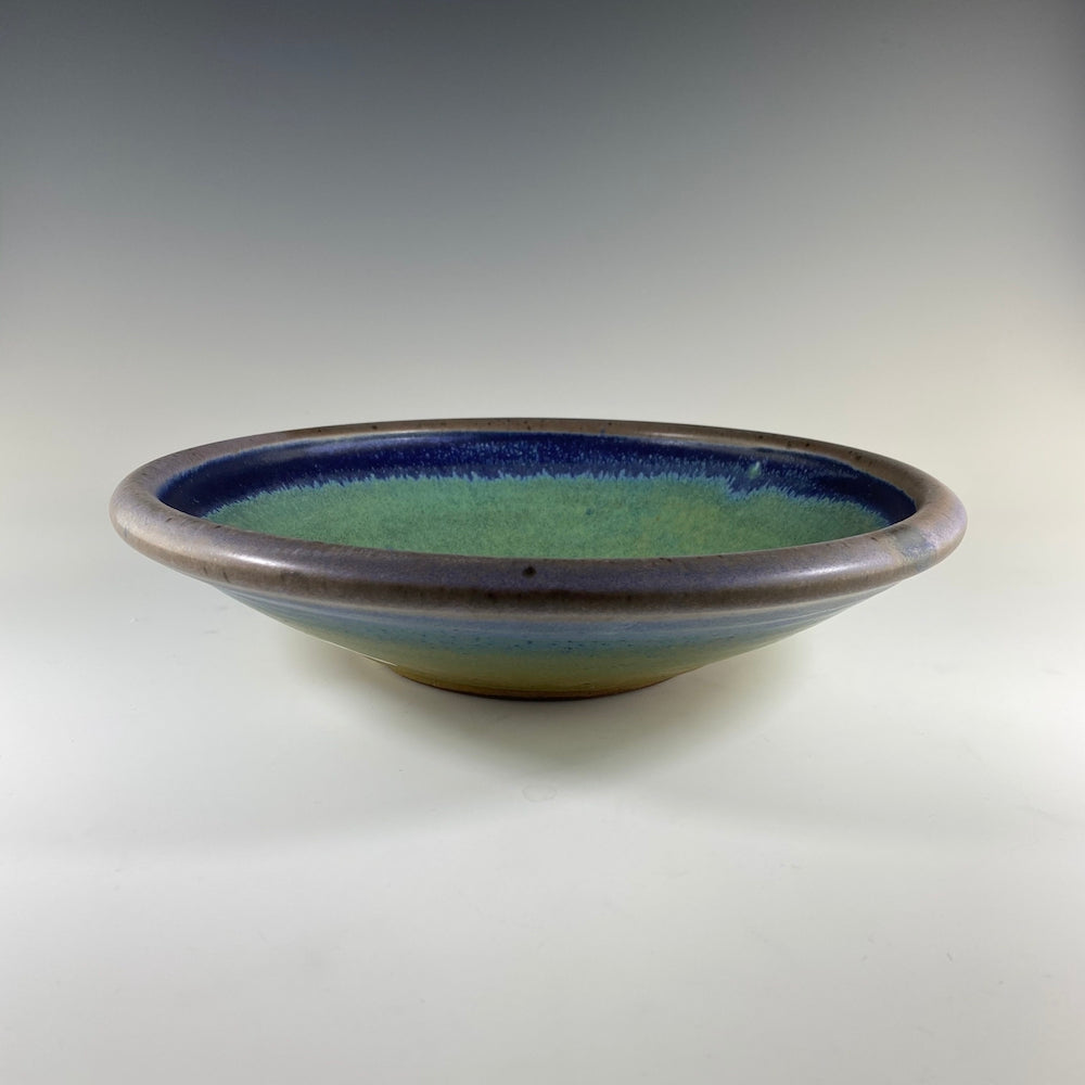 Small Serving Bowl in Turquoise &amp; Lavender - Heart of the Home PA