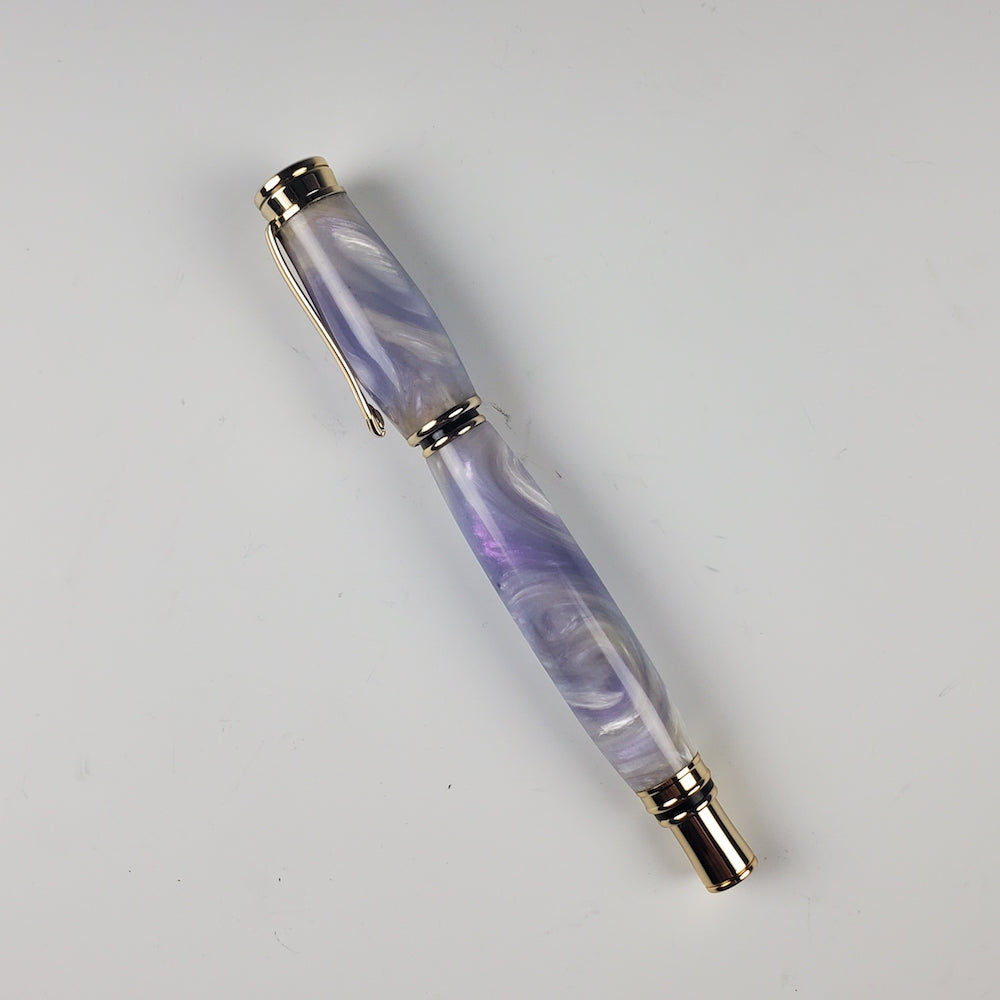 Wisteria Pearl Acrylic Fountain Pen - Heart of the Home PA