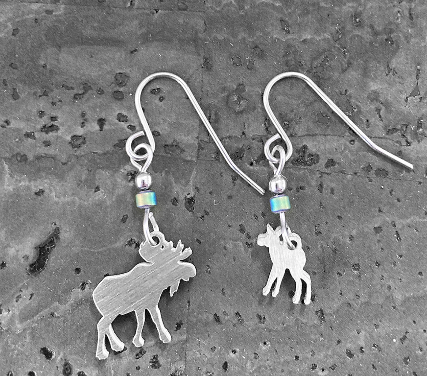 Moose and Calf Earrings - Heart of the Home PA