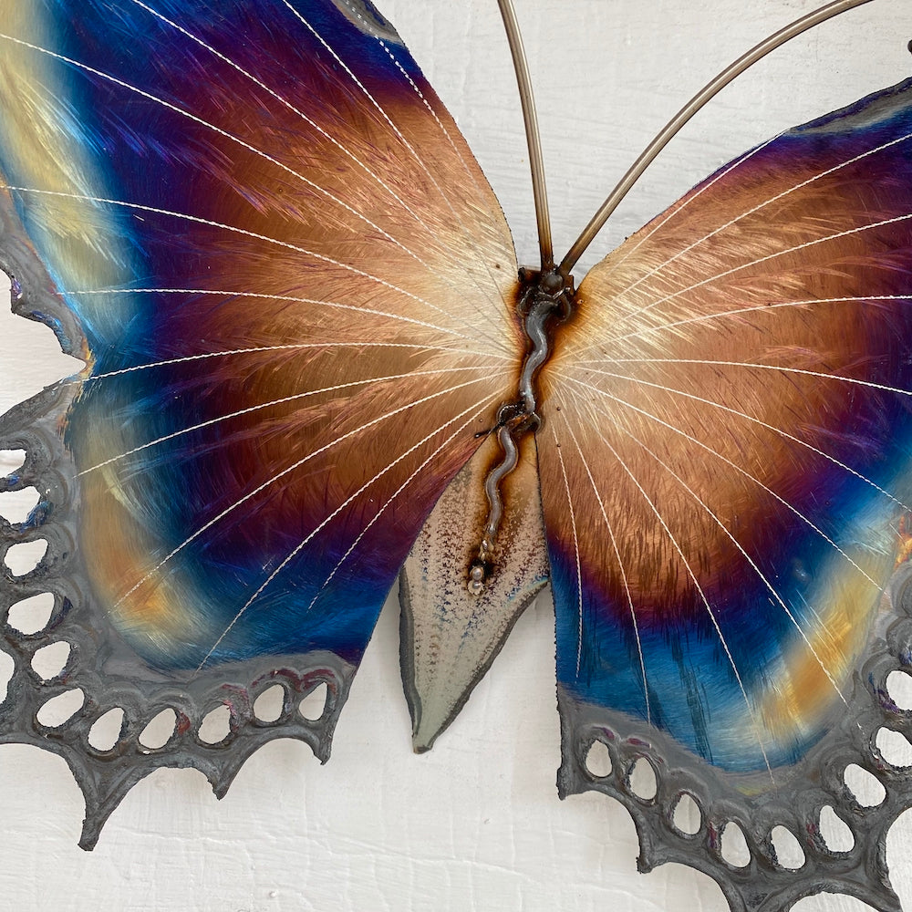 Small Lace Edge Butterfly Wall Sculpture - Light Edges - Heart of the Home PA