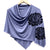 Chrysanthemum Poncho in Soft Blue - Heart of the Home PA