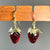 Strawberry Dainty Wire Earrings - Heart of the Home PA