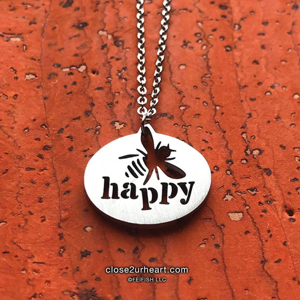 Bee Happy Necklace - Heart of the Home PA