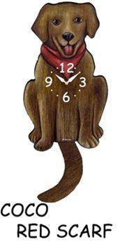 Labrador Wagging Dog Clock - Heart of the Home PA