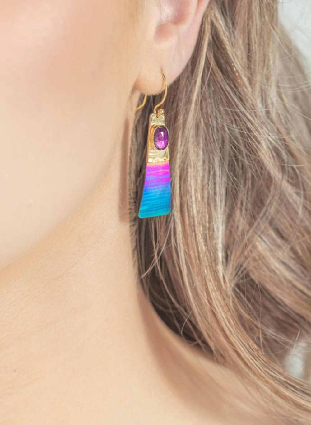 Regalia Earrings in Teal - Heart of the Home PA