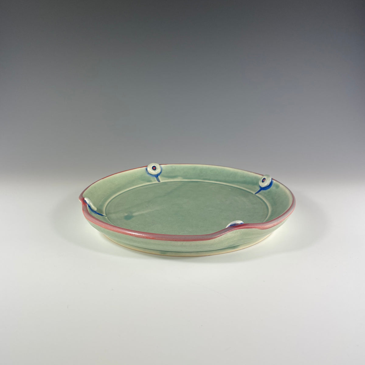Salad Plate in Green - Heart of the Home PA