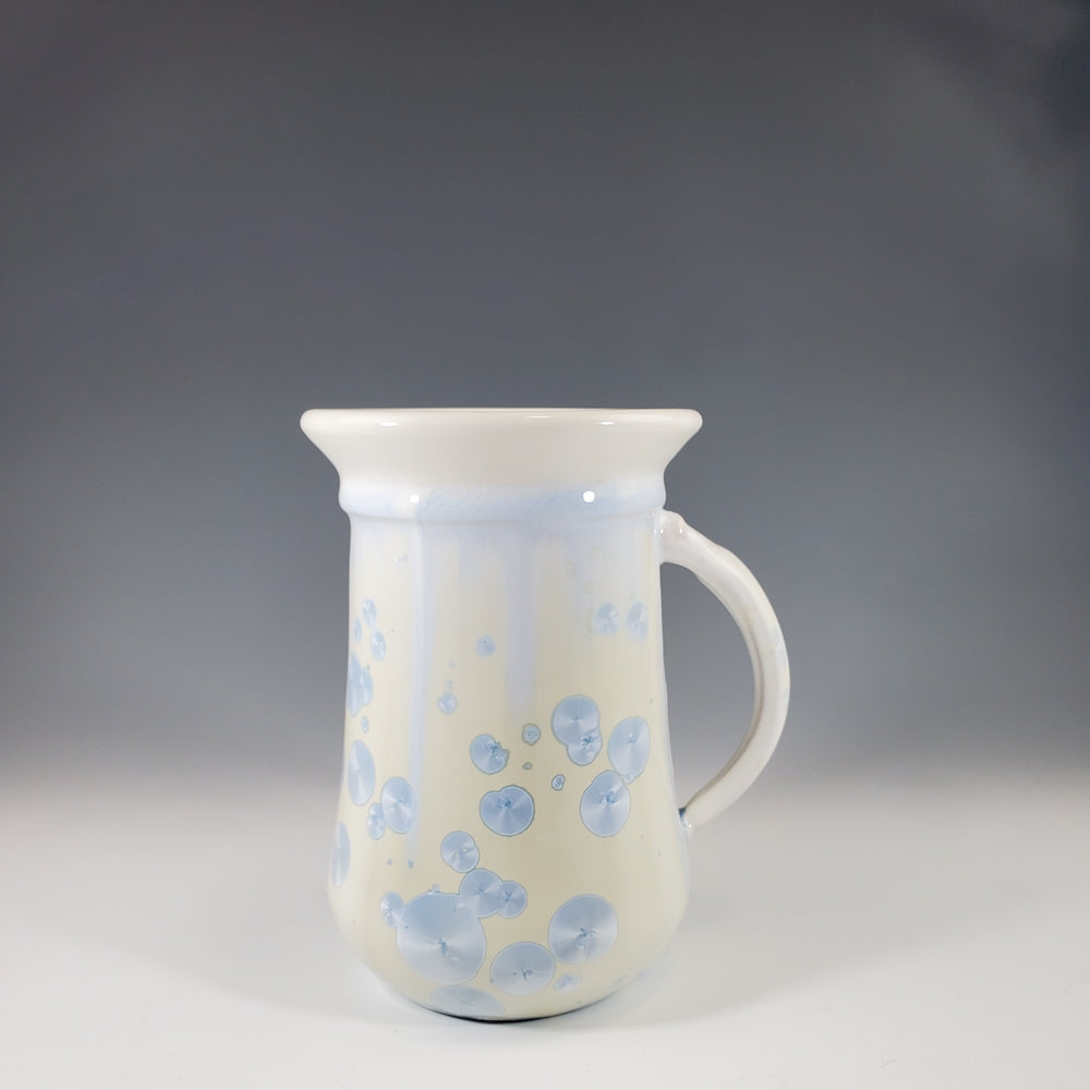 Mug in Ivory White with Blue Glaze - Heart of the Home PA