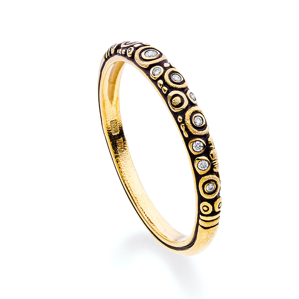 Circles Dome Ring in Yellow Gold - Heart of the Home PA