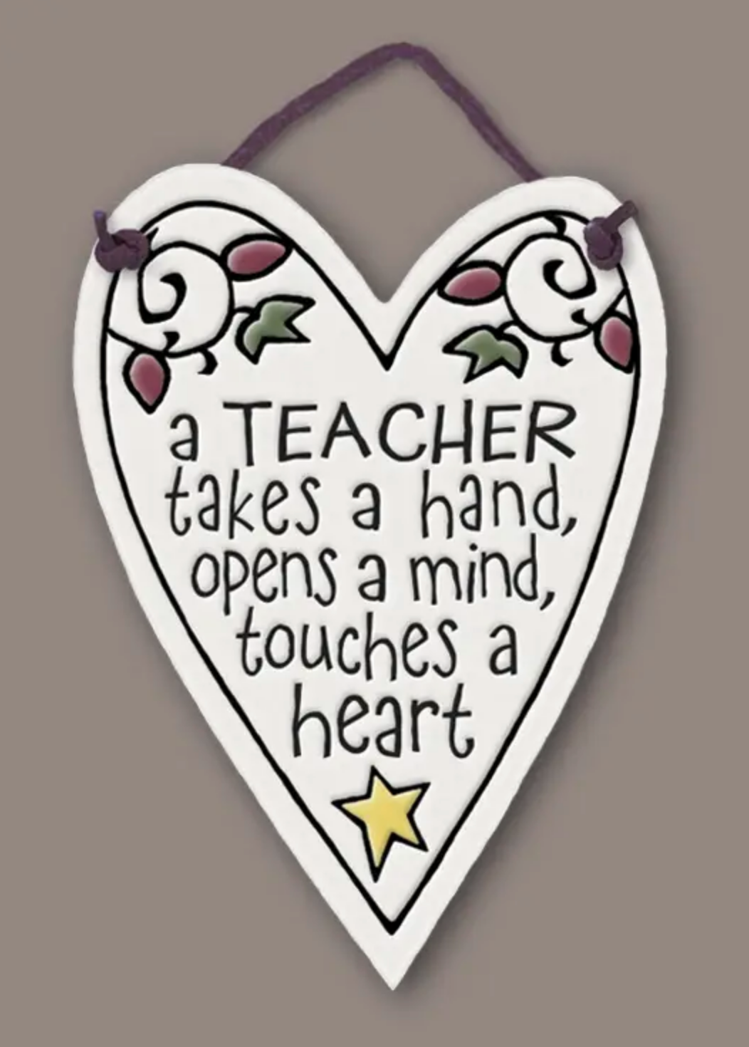 Teacher Takes a Hand Wall Plaque - Heart of the Home PA