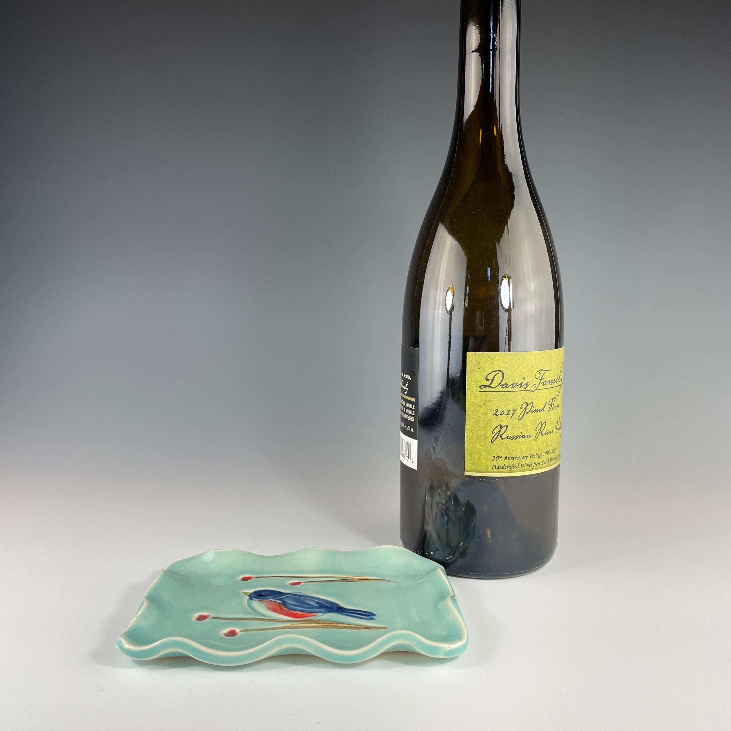 Wavy Bluebird Soap Dish - Heart of the Home PA