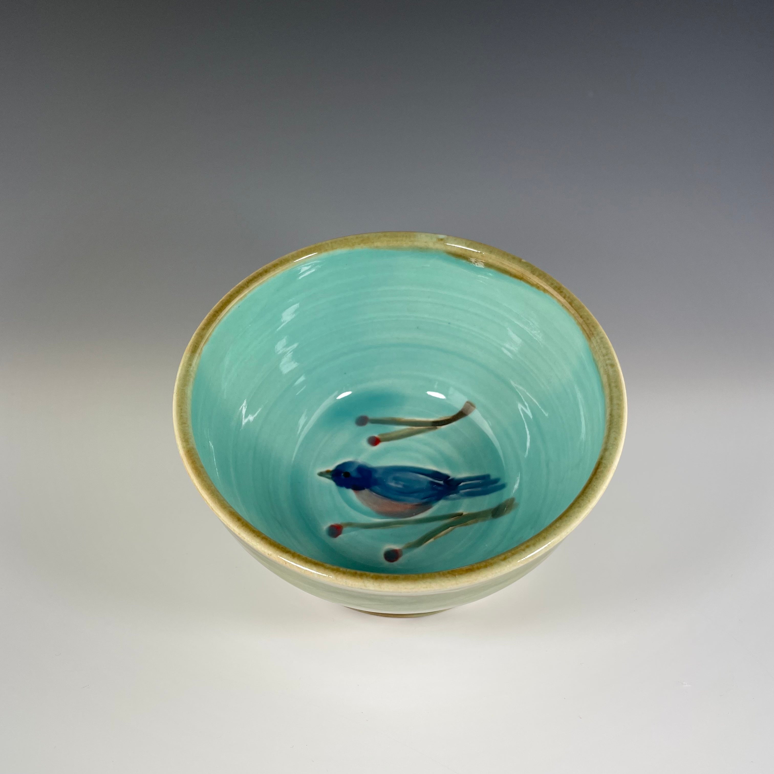 Bluebird Nest Bowl Turquoise - Heart of the Home PA