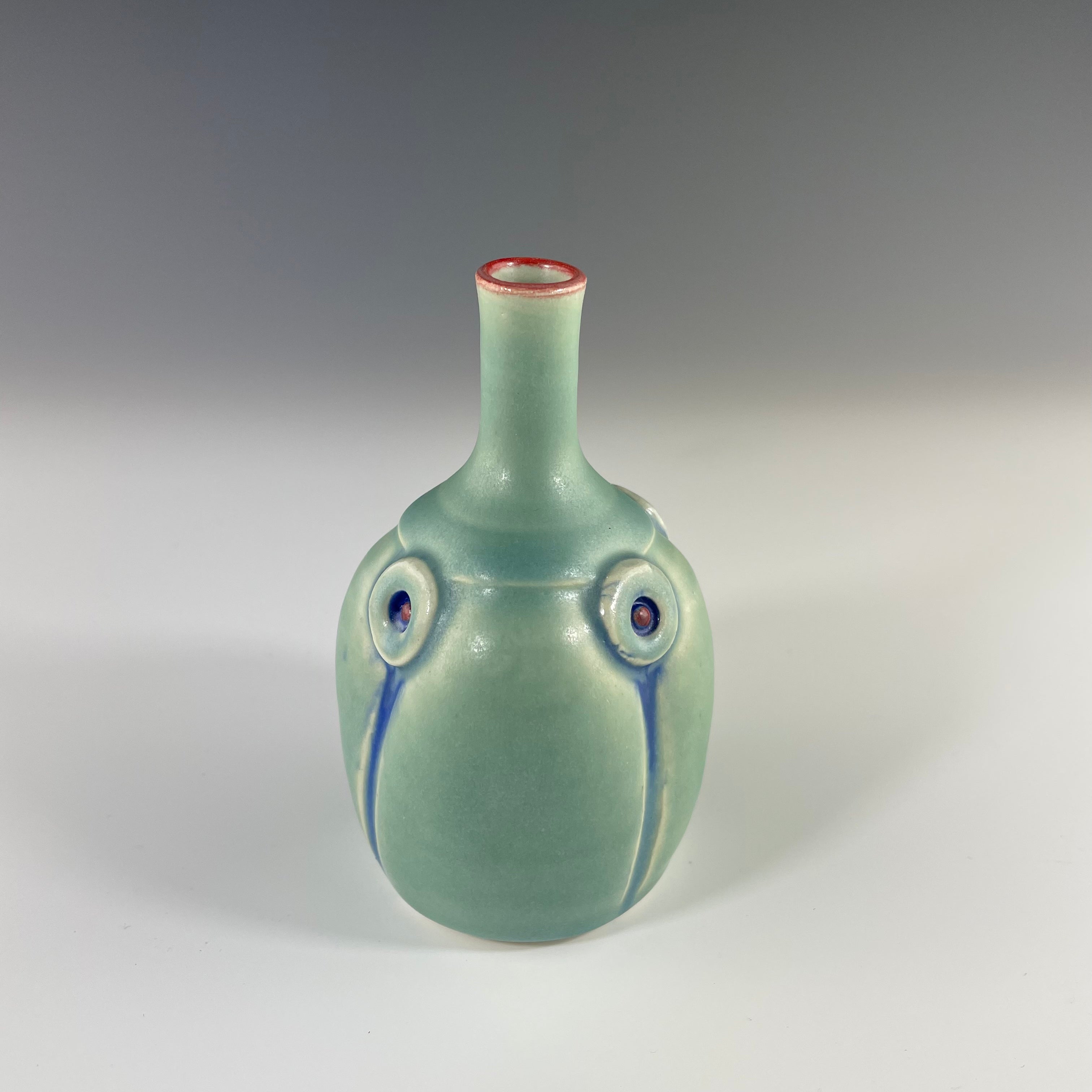 Small Button Bottle in Green - Heart of the Home PA