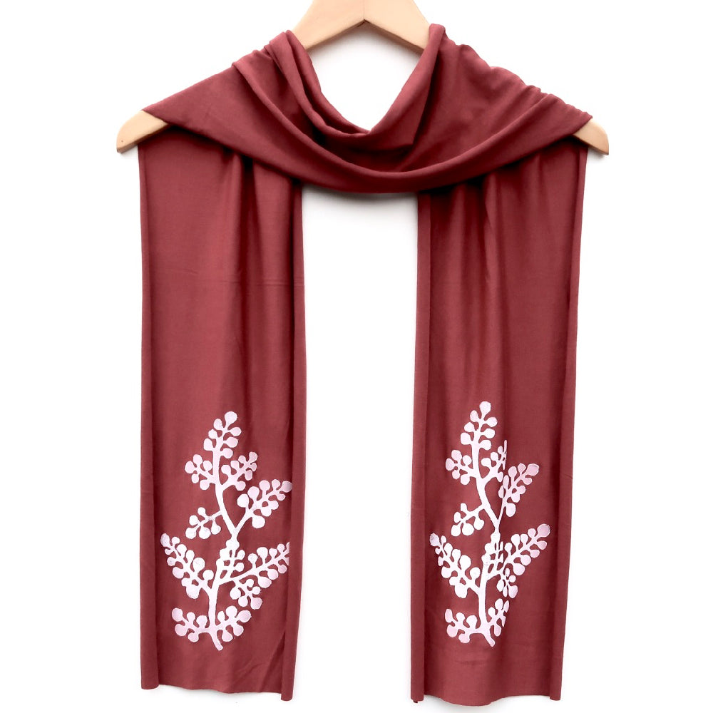 Berry Branch Skinny Scarf in Cinnamon - Heart of the Home PA