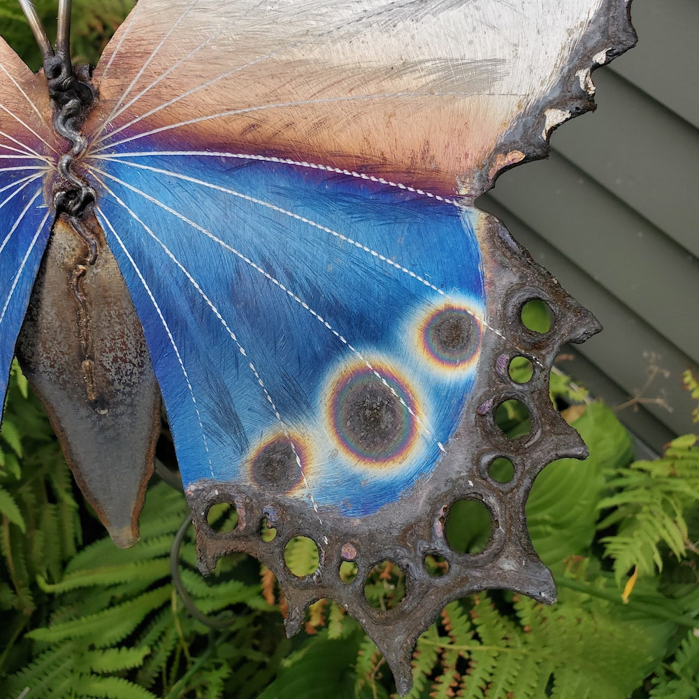 Small Lace Butterfly Garden Stake - Dotted Tails - Heart of the Home PA