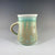 Mug in Ivory White and Green Glaze - Heart of the Home PA