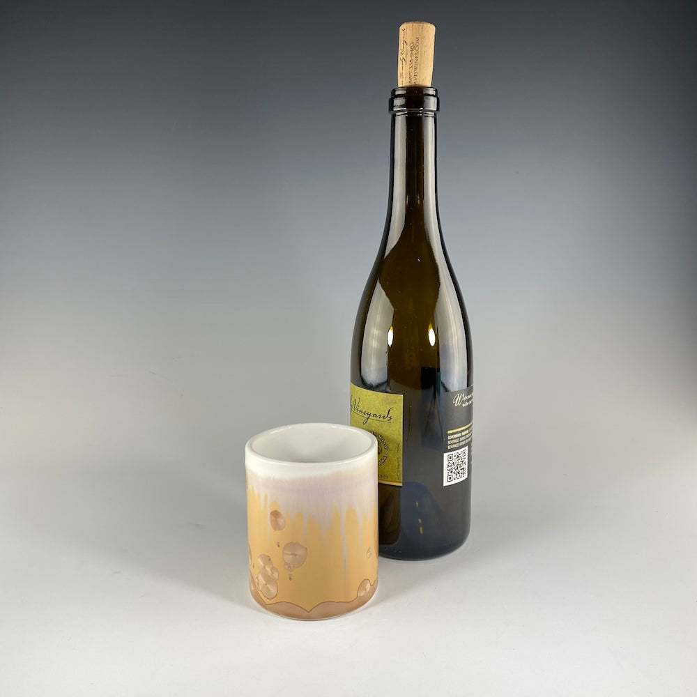 Whiskey Cup in Mocha and White Glaze - Heart of the Home PA