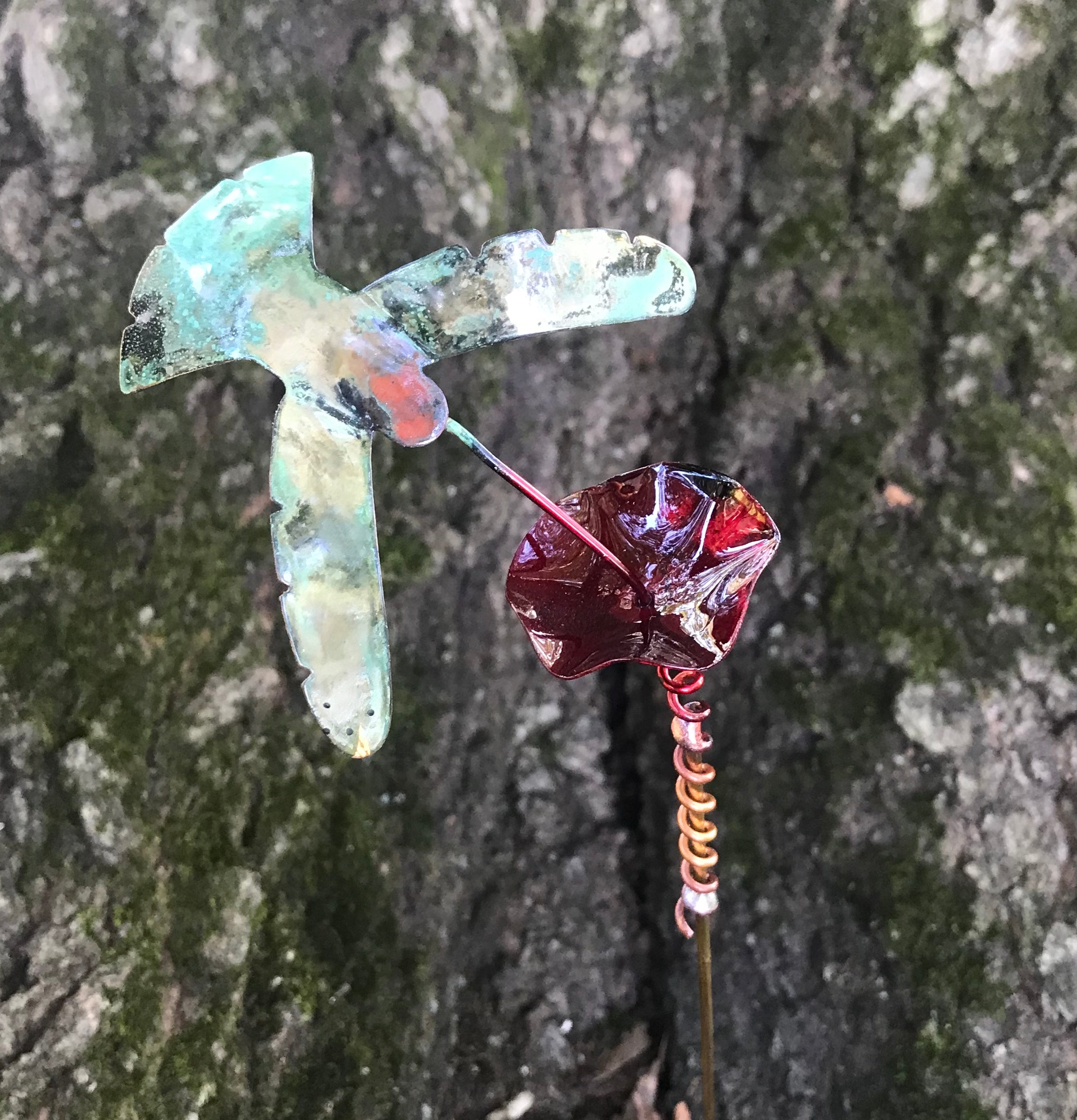 Mini Hummingbird Garden Stake - Heart of the Home PA