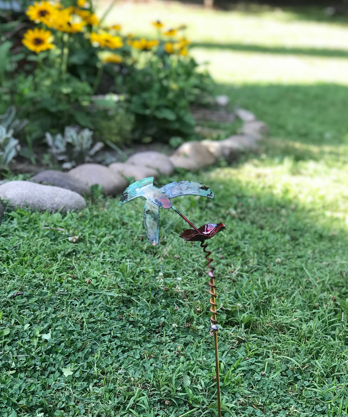 Mini Hummingbird Garden Stake - Heart of the Home PA