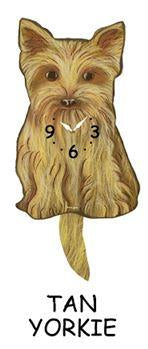 Yorkie Wagging Dog Clock - Heart of the Home PA