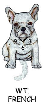 Frenchie Wagging Dog Clock - Heart of the Home PA