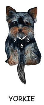 Yorkie Wagging Dog Clock - Heart of the Home PA